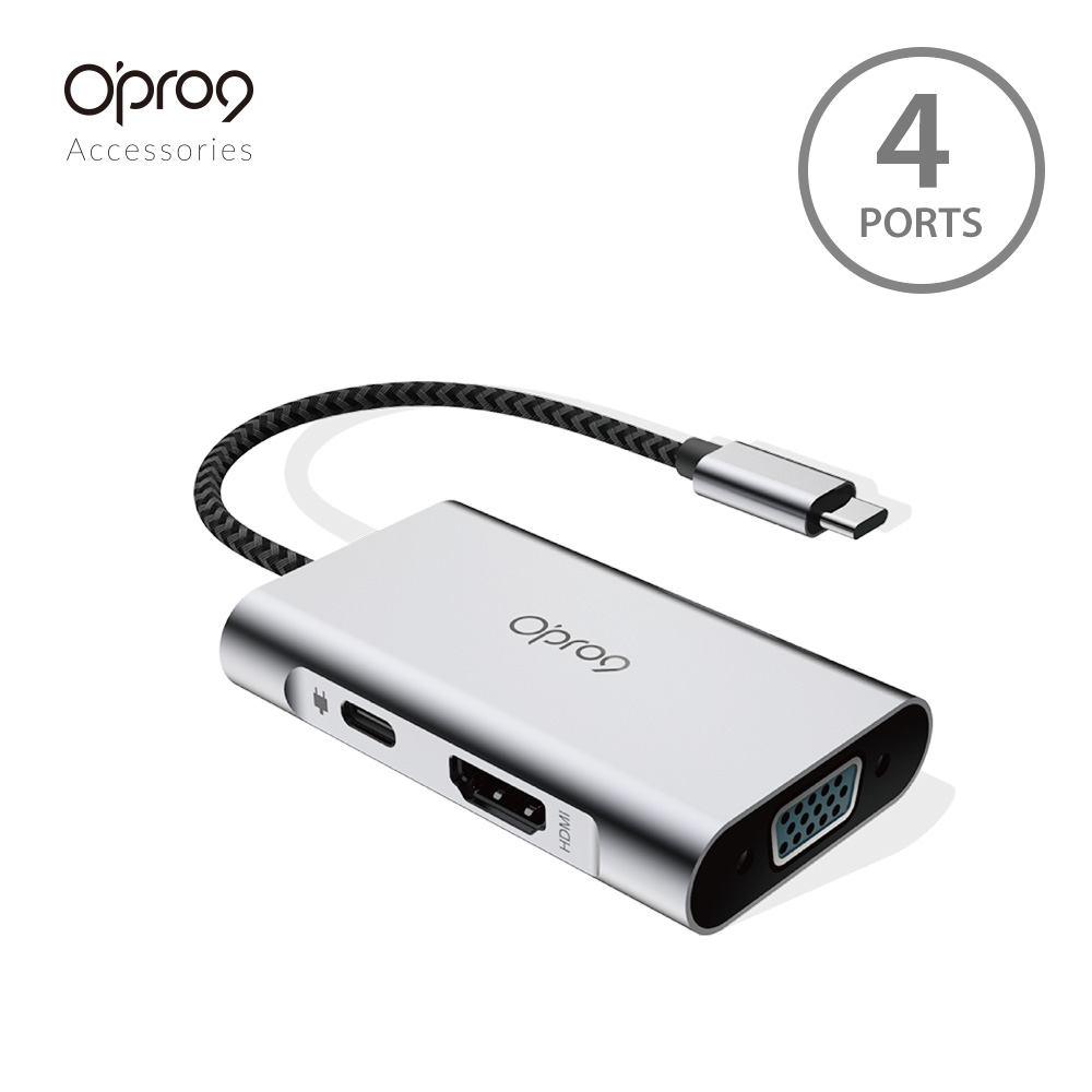 Opro9 4ポート USB Type-C 変換アダプター