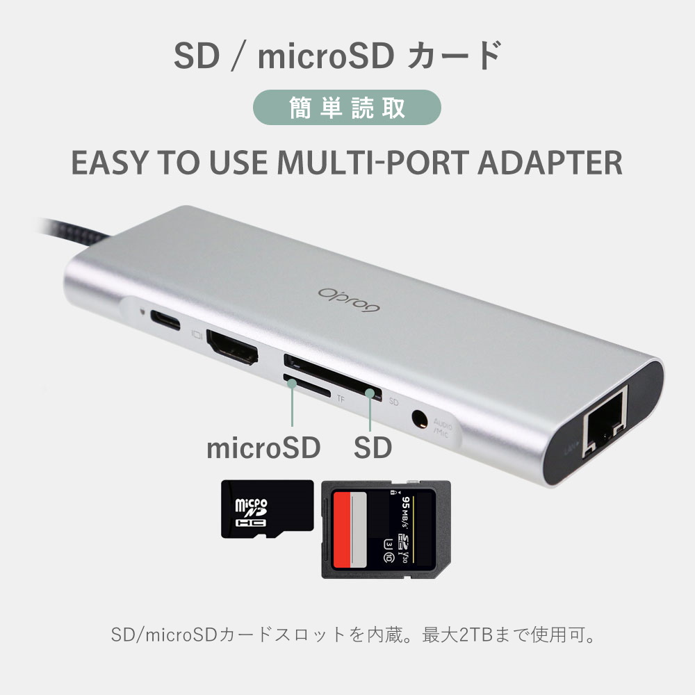 SD/microSDカード対応