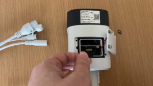 JA-PJ2031-W microSDカード挿入